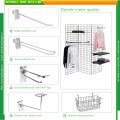 Chromed Slatwall Loop Euro Hooks for Grocery Stores